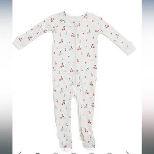 Pehr mon cheri cherry footie/footed sleeper in 0-3 months NWT.